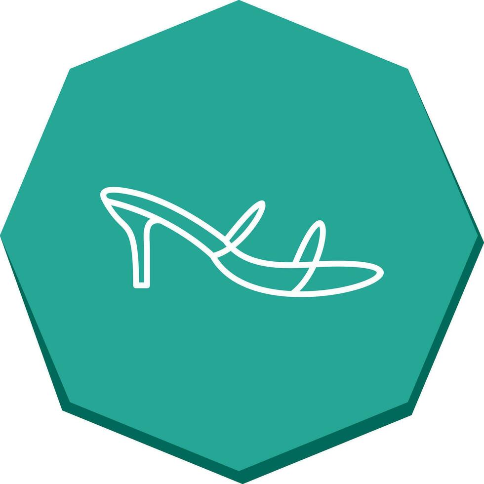 icône de vecteur de sandales élégantes