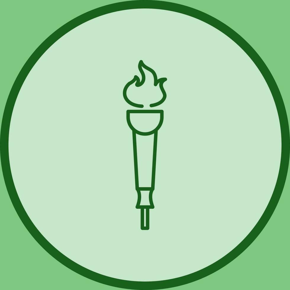 icône de vecteur de torche de musée