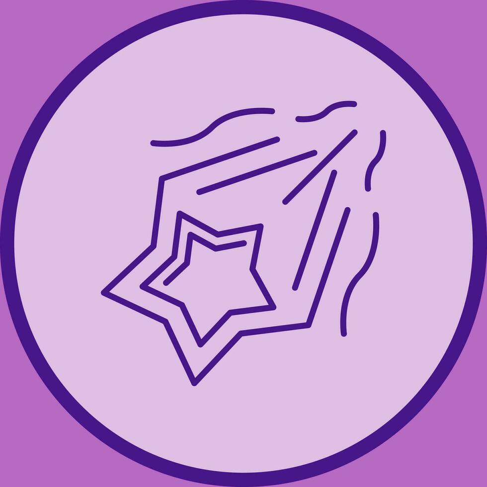 icône de vecteur étoile filante