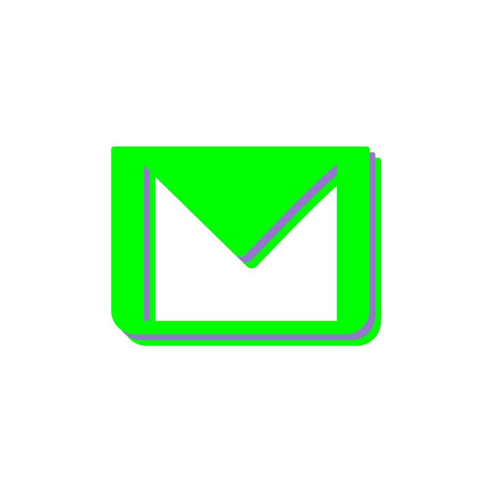icône de vecteur de courrier électronique unique