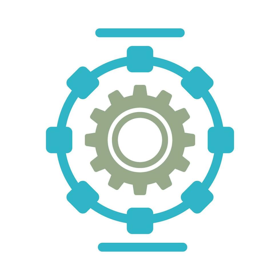 icône de vecteur de processus automatisé