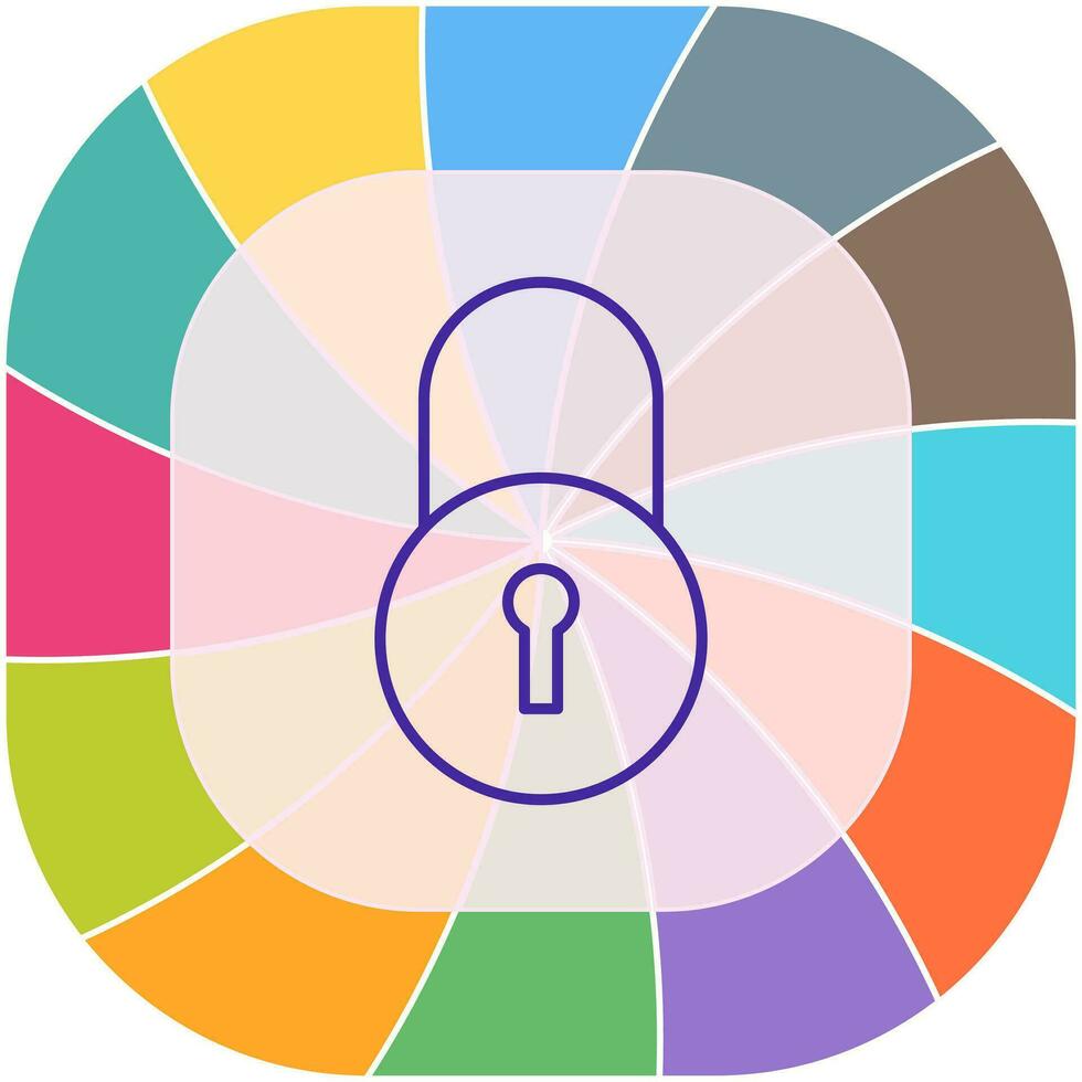 icône de vecteur d'accès fermé unique