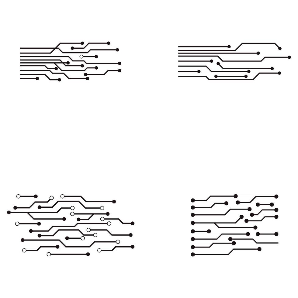modèle de conception d & # 39; illustration vectorielle circuit vecteur