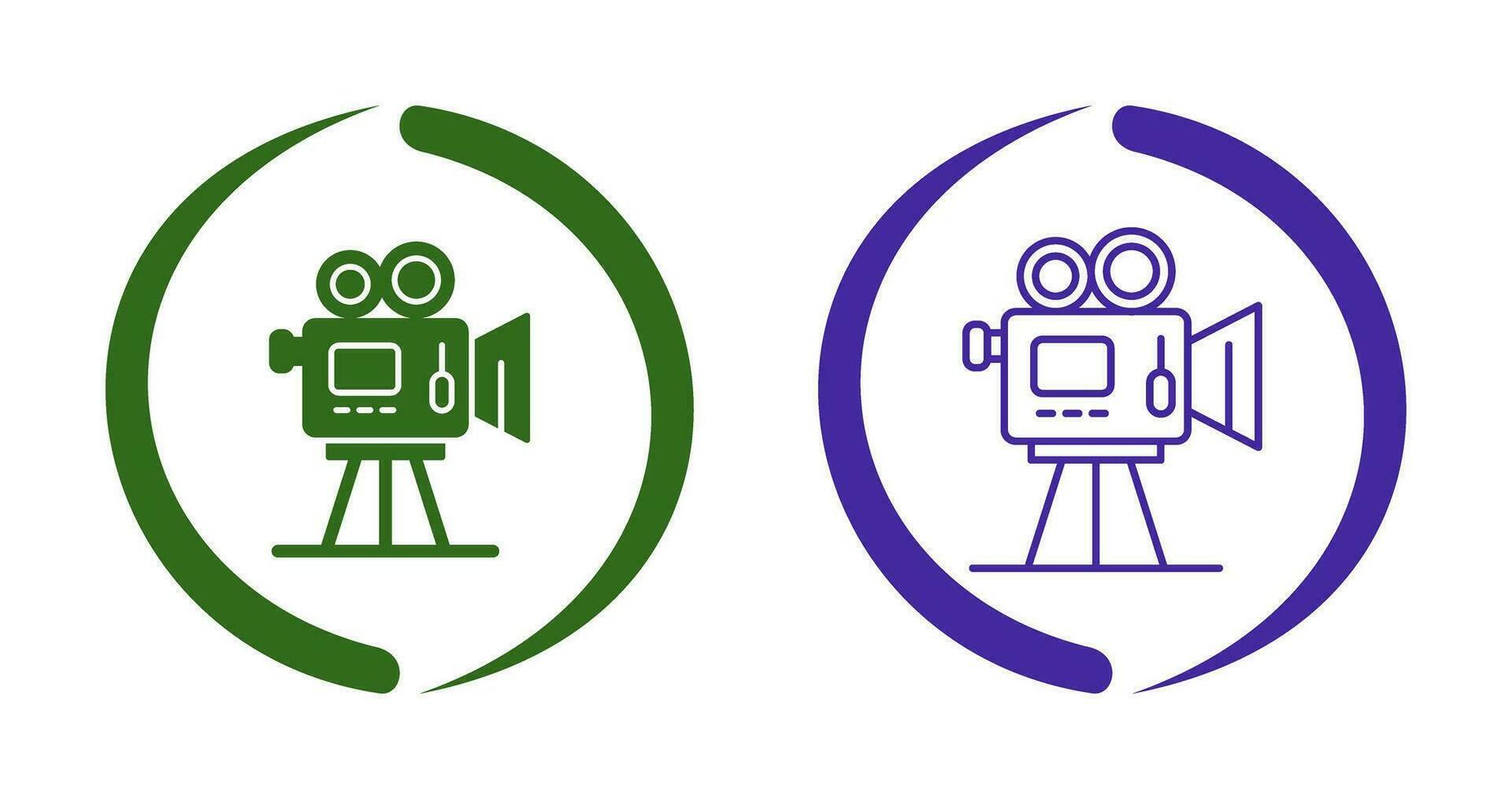 icône de vecteur de caméra vidéo