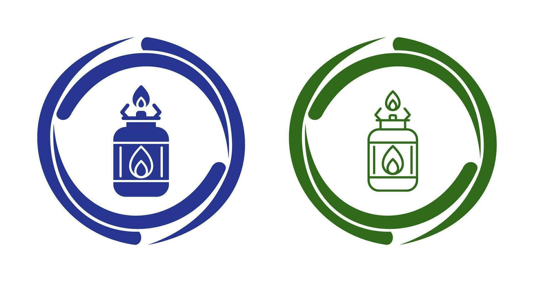 icône de vecteur de gaz de camping