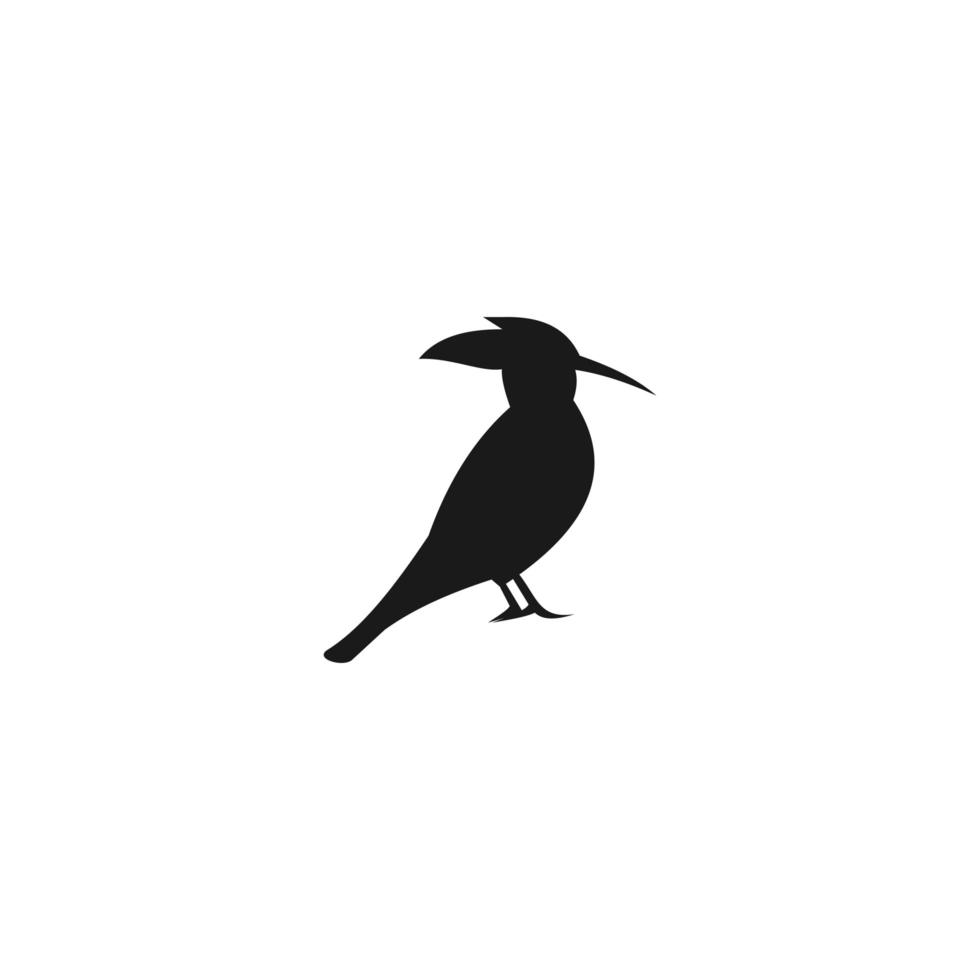 modèle de logo d'oiseau, illustration d'icône de vecteur de conception animale.