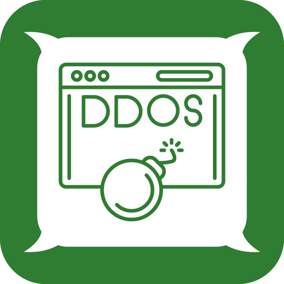 icône de vecteur d'attaque ddos