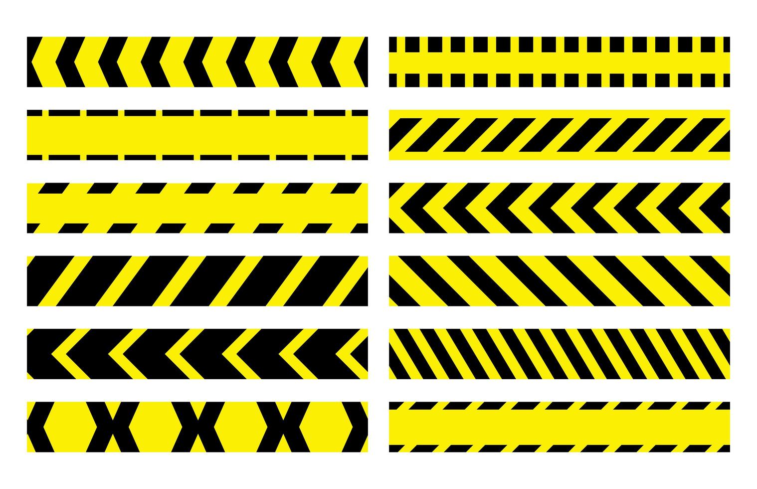 ligne transparente de motif de ruban de marquage d'arrêt restrictif vecteur