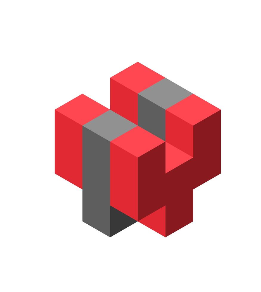 logo de cube abstrait pour la présentation d'illustration créative de conception vecteur