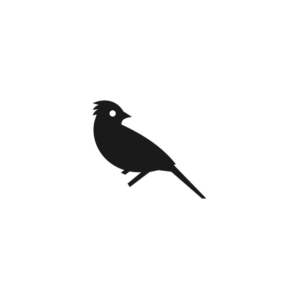 modèle de logo d'oiseau, illustration d'icône de vecteur de conception animale.