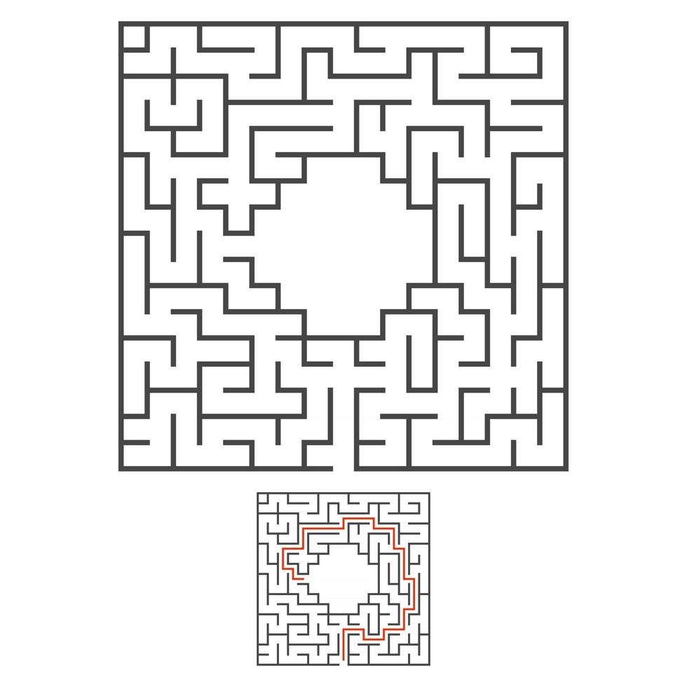 labyrinthe pour les enfants. casse-tête pour les enfants. énigme du labyrinthe. vecteur