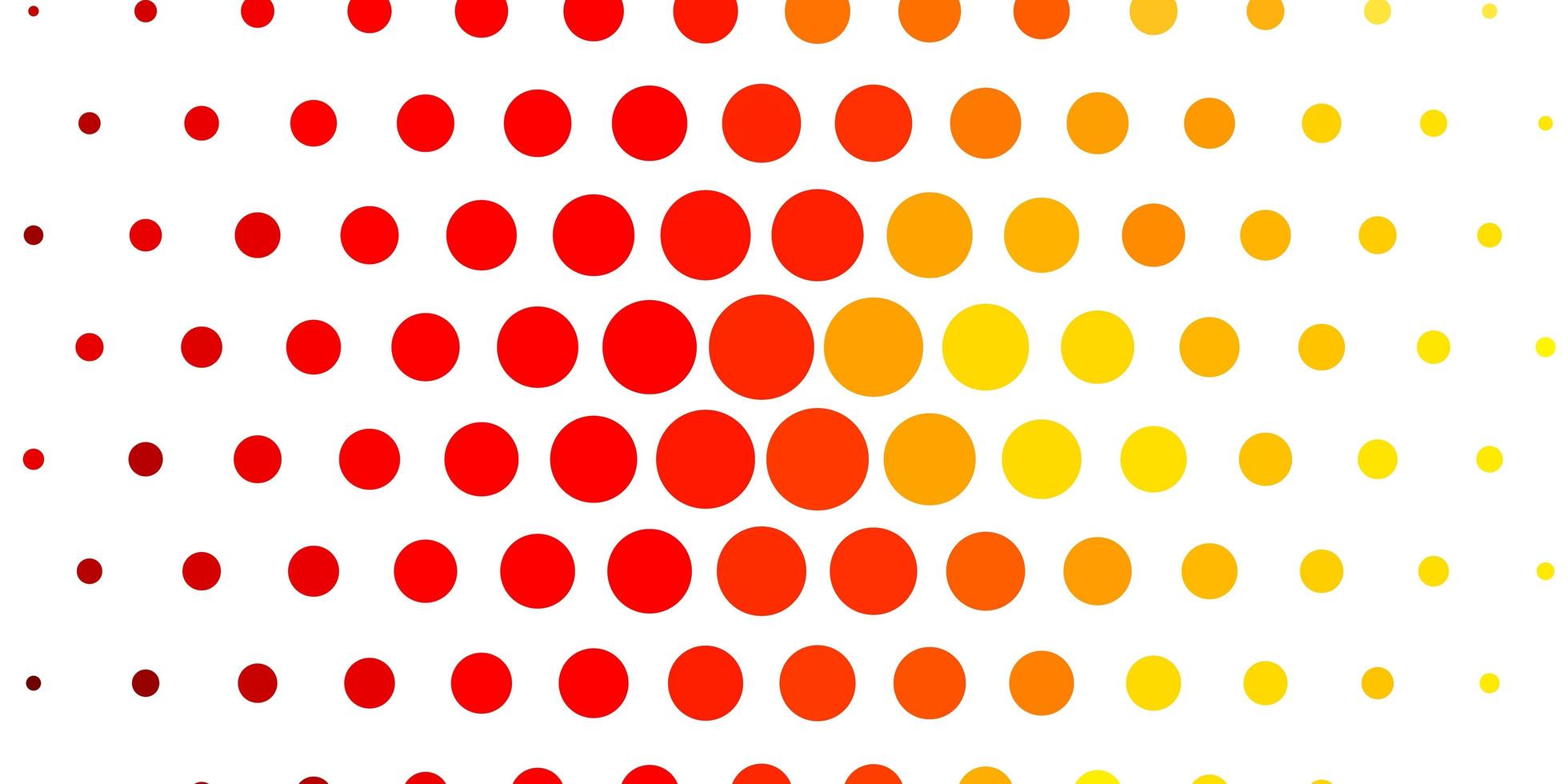 motif vectoriel jaune rouge clair avec des cercles