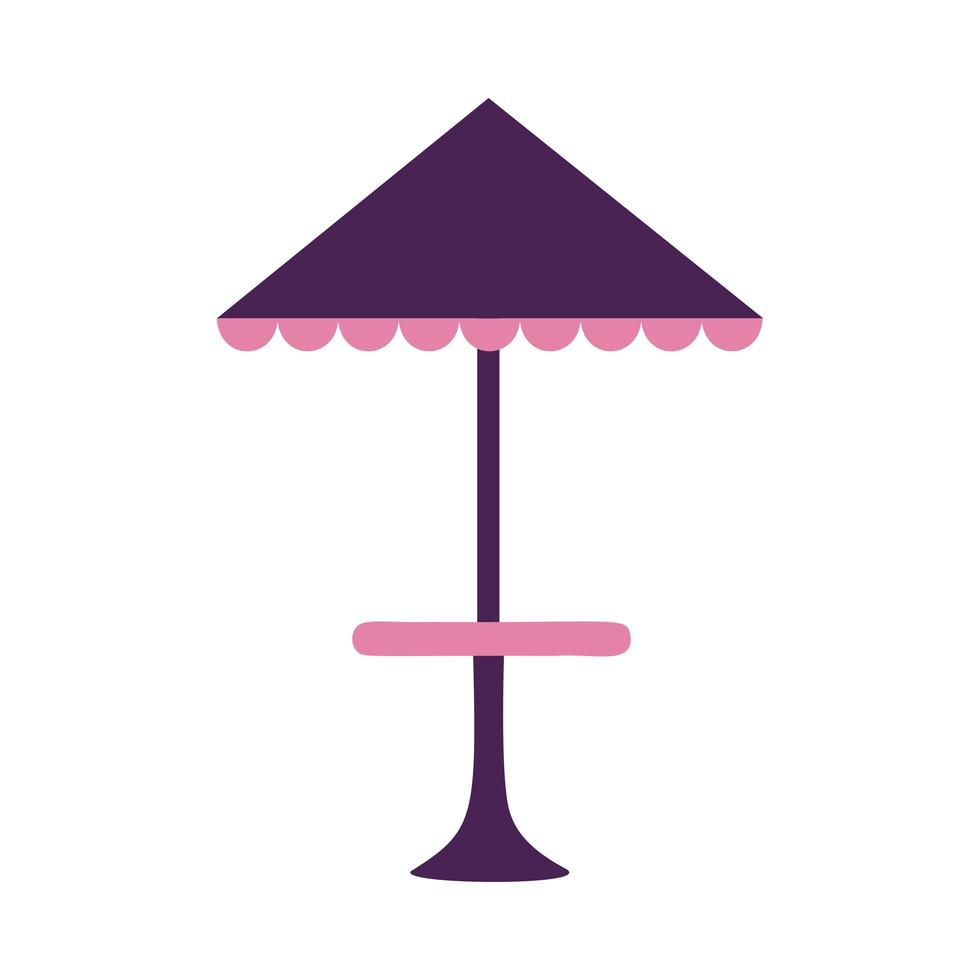 Parc parapluie table icône vecteur conception