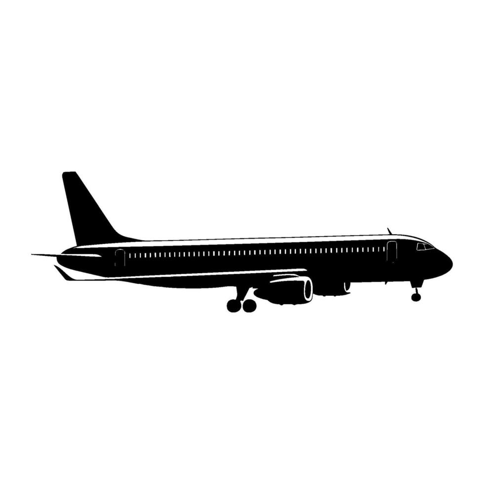 avion silhouette vecteur clipart