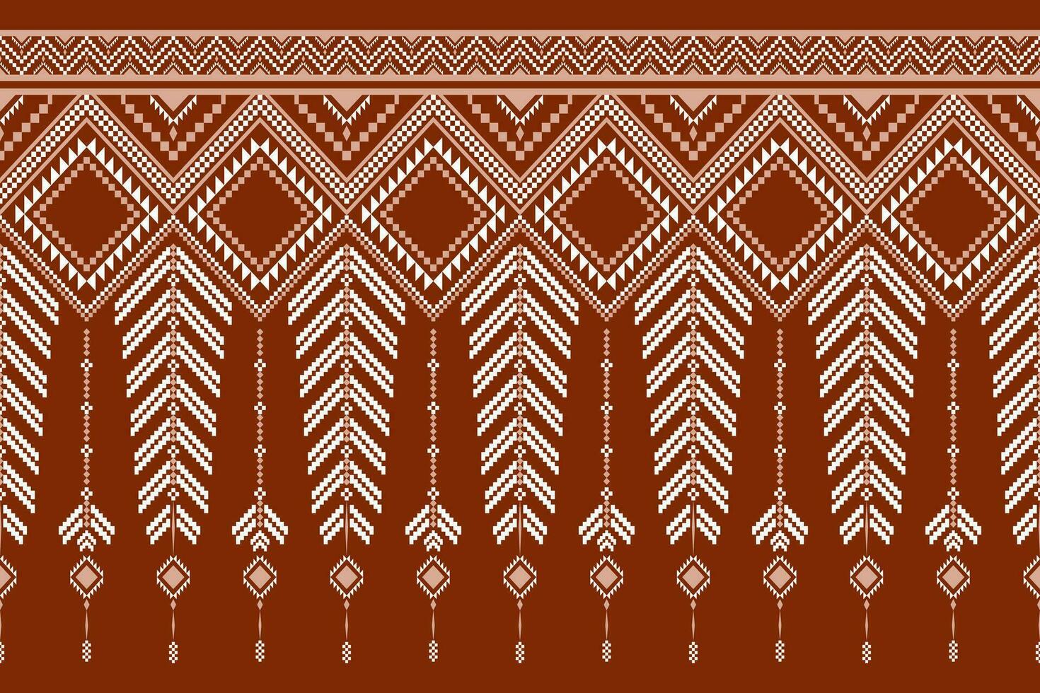 traverser point coloré géométrique traditionnel ethnique modèle ikat sans couture modèle abstrait conception vecteur