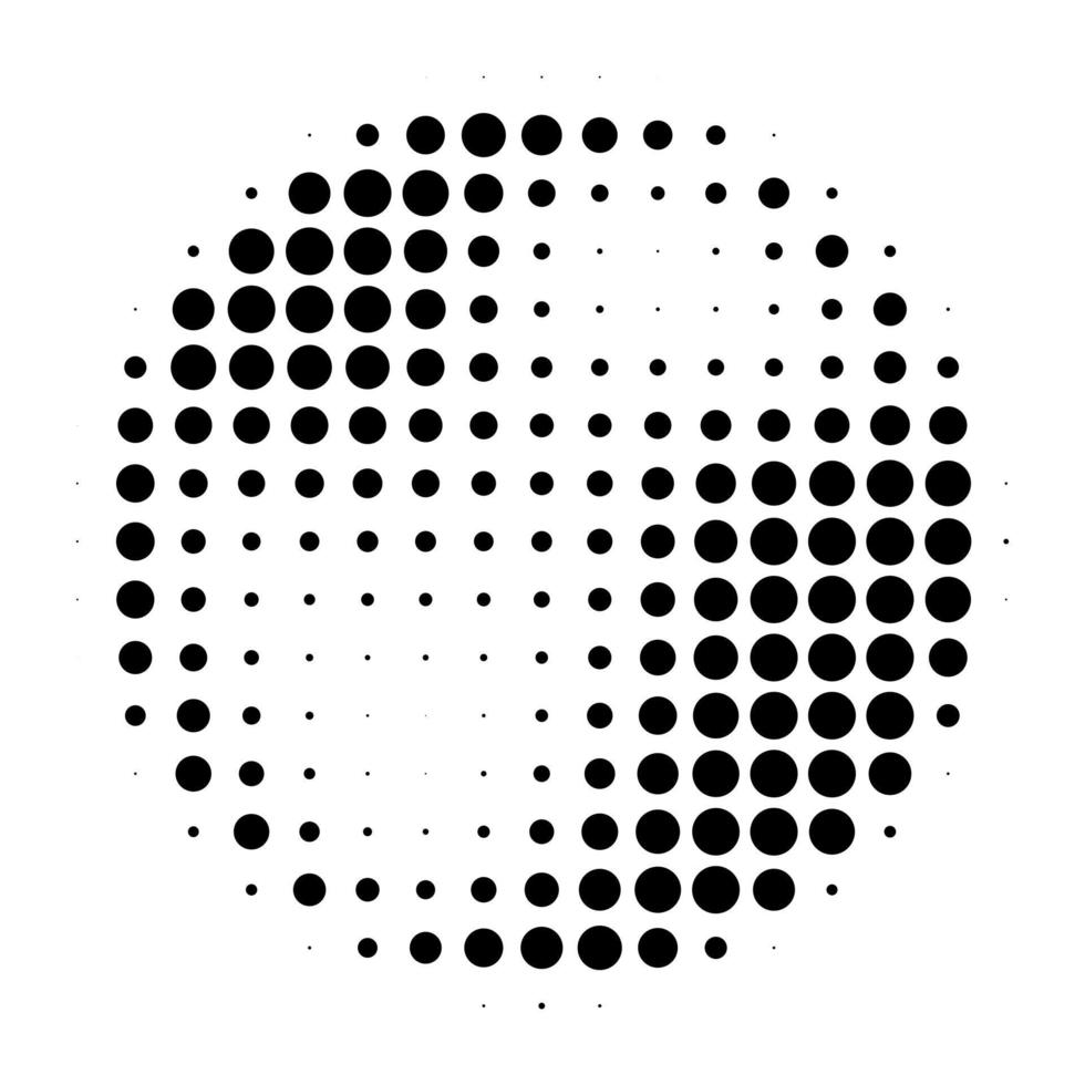 cercle de demi-teinte radial vecteur