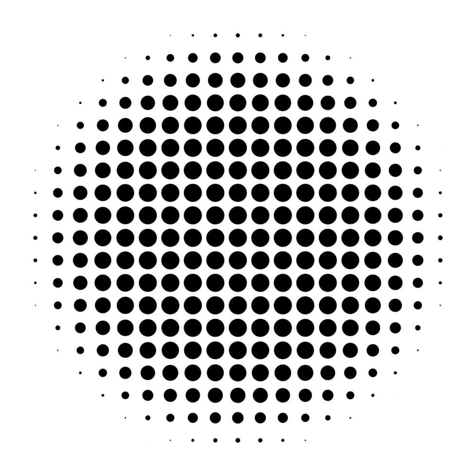 cercle de demi-teinte radial vecteur