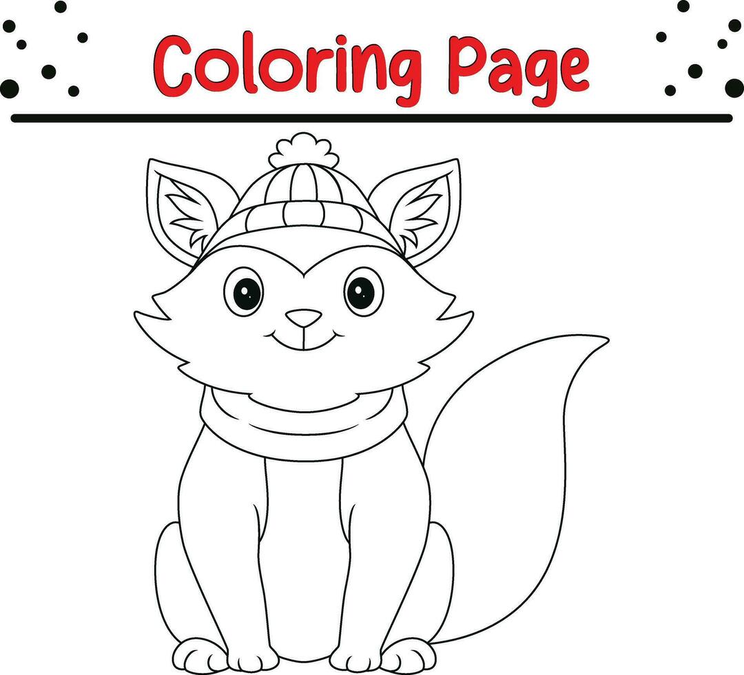 content Noël animal coloration livre page pour des gamins vecteur