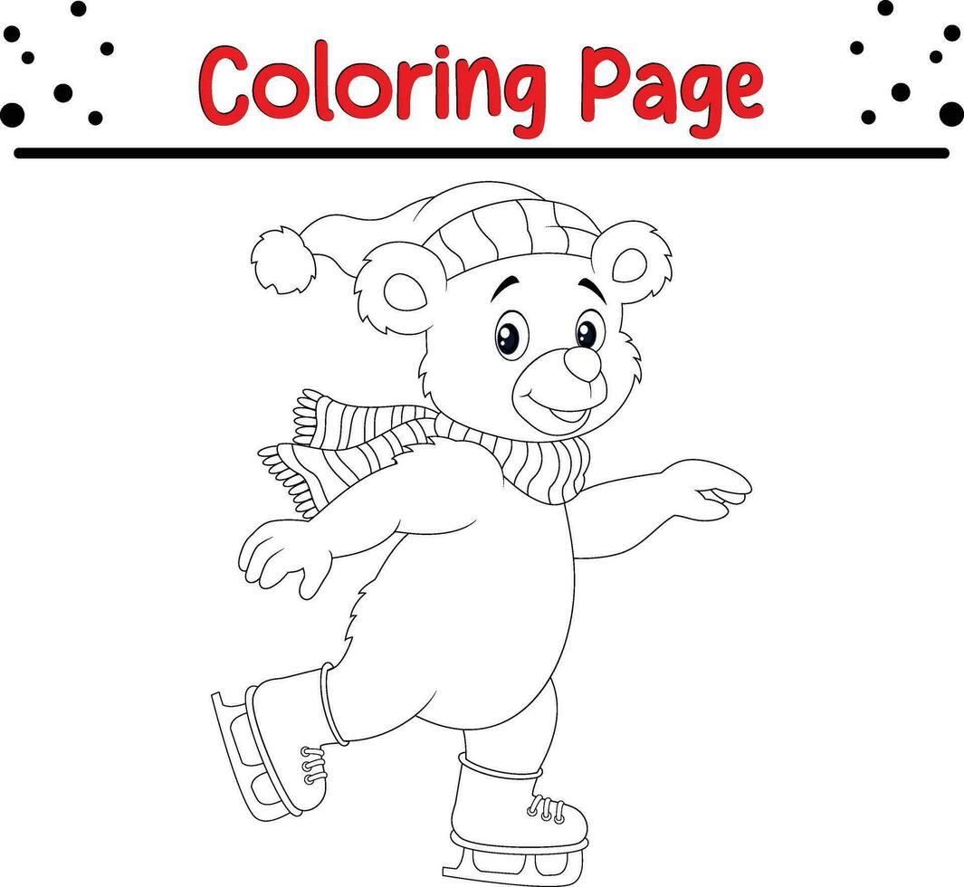 content Noël coloration page. noir et blanc vecteur illustration pour coloration livre