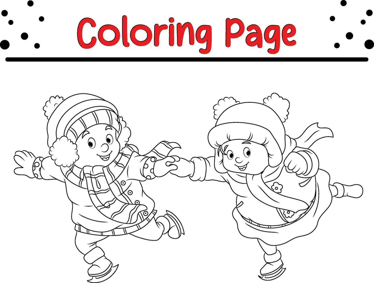 content Noël coloration page. noir et blanc vecteur illustration pour coloration livre