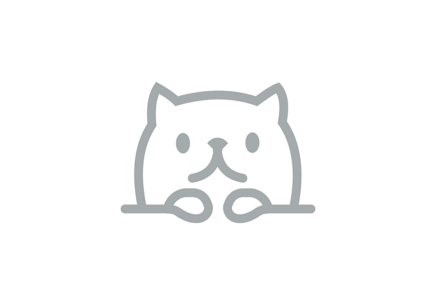 cette est une chat logo conception pour votre affaires vecteur
