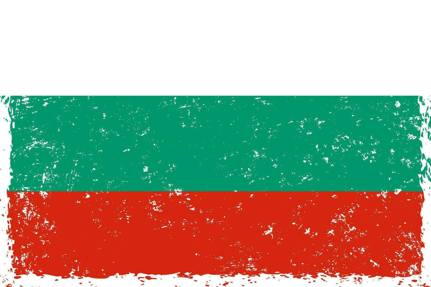 Bulgarie drapeau grunge affligé style vecteur