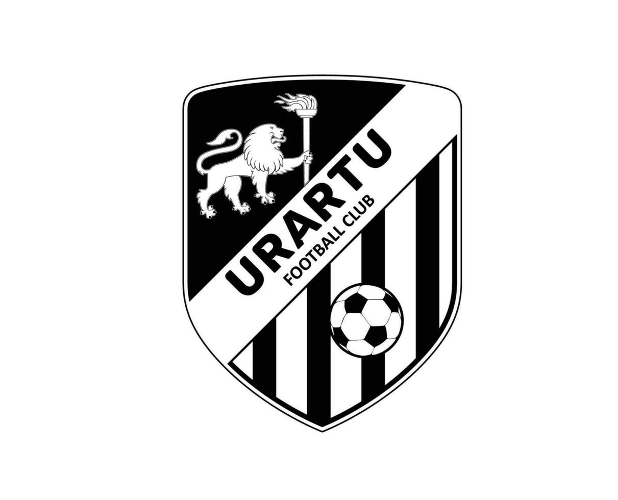 fc urartu Erevan club logo symbole noir Arménie ligue Football abstrait conception vecteur illustration