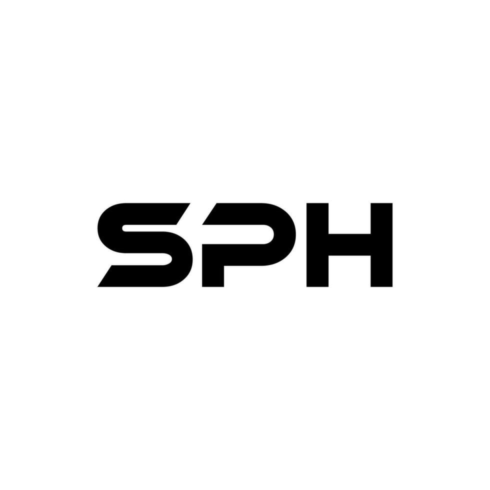 sph lettre logo conception, inspiration pour une unique identité. moderne élégance et Créatif conception. filigrane votre Succès avec le frappant cette logo. vecteur