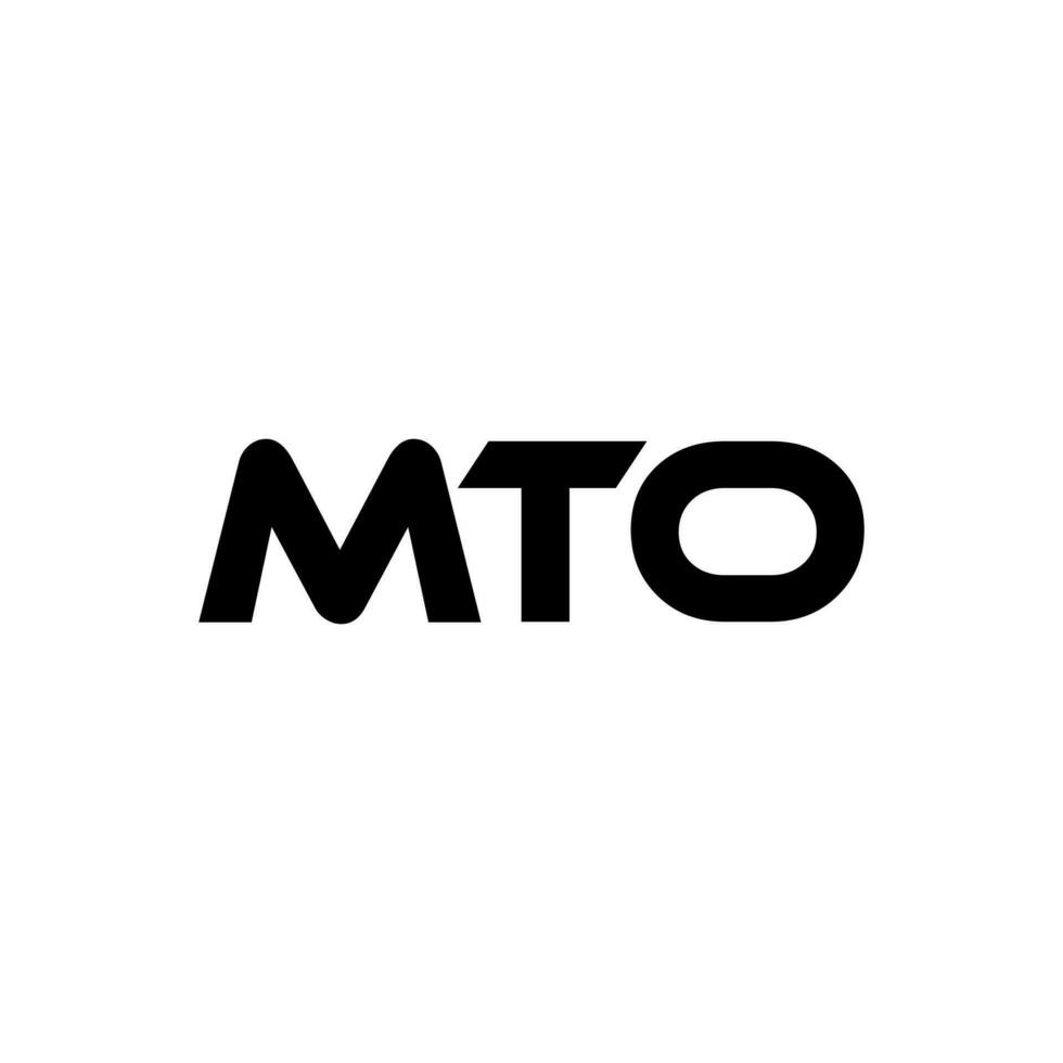 mto lettre logo conception, inspiration pour une unique identité. moderne élégance et Créatif conception. filigrane votre Succès avec le frappant cette logo. vecteur