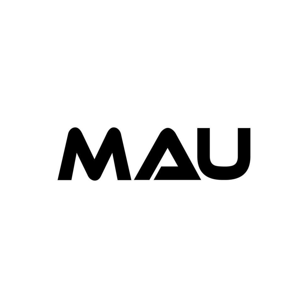 Mau lettre logo conception, inspiration pour une unique identité. moderne élégance et Créatif conception. filigrane votre Succès avec le frappant cette logo. vecteur