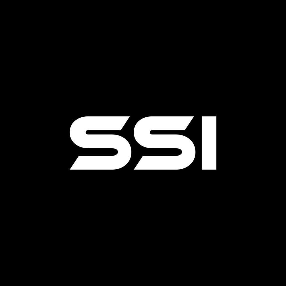 ssi lettre logo conception, inspiration pour une unique identité. moderne élégance et Créatif conception. filigrane votre Succès avec le frappant cette logo. vecteur