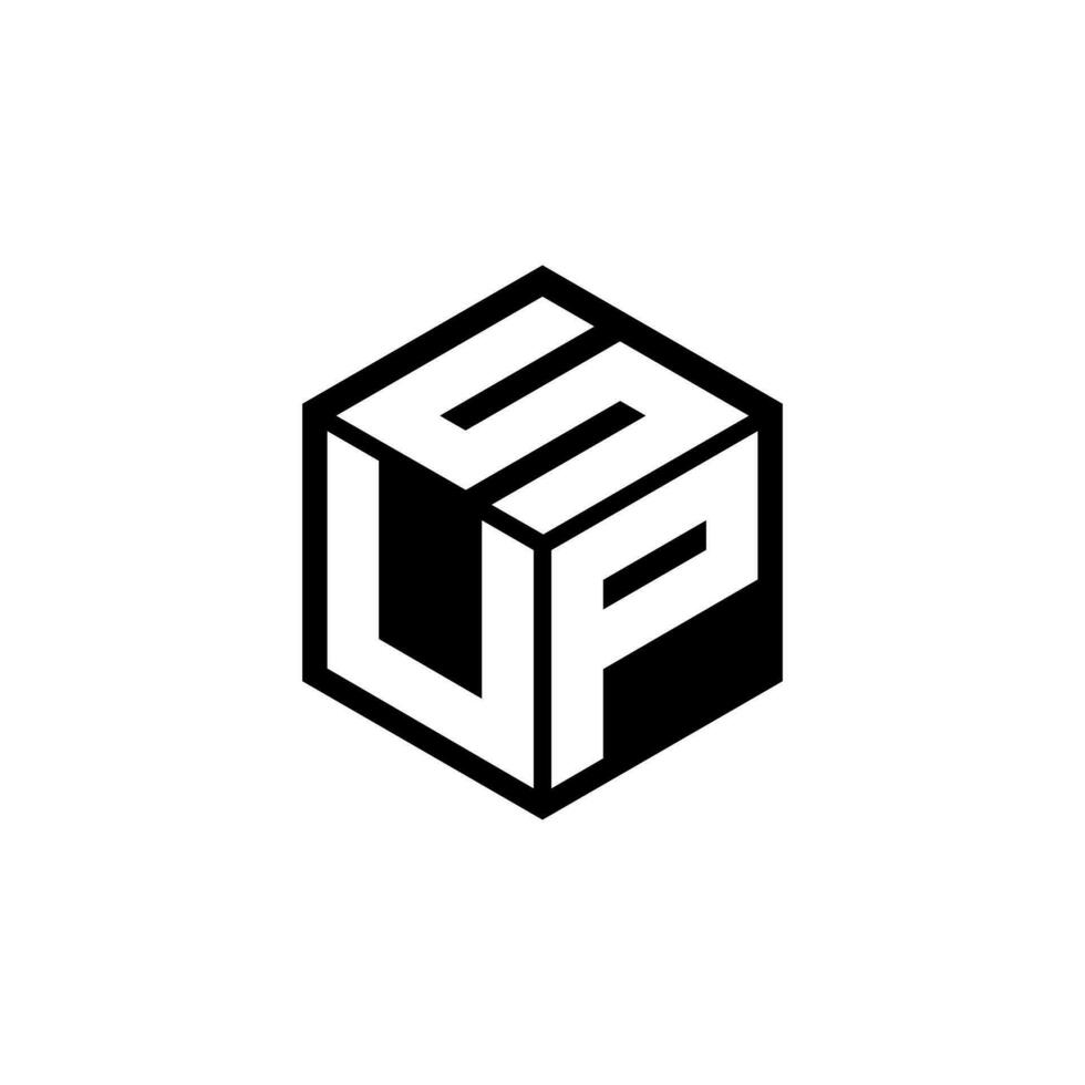 UPS lettre logo conception, inspiration pour une unique identité. moderne élégance et Créatif conception. filigrane votre Succès avec le frappant cette logo. vecteur