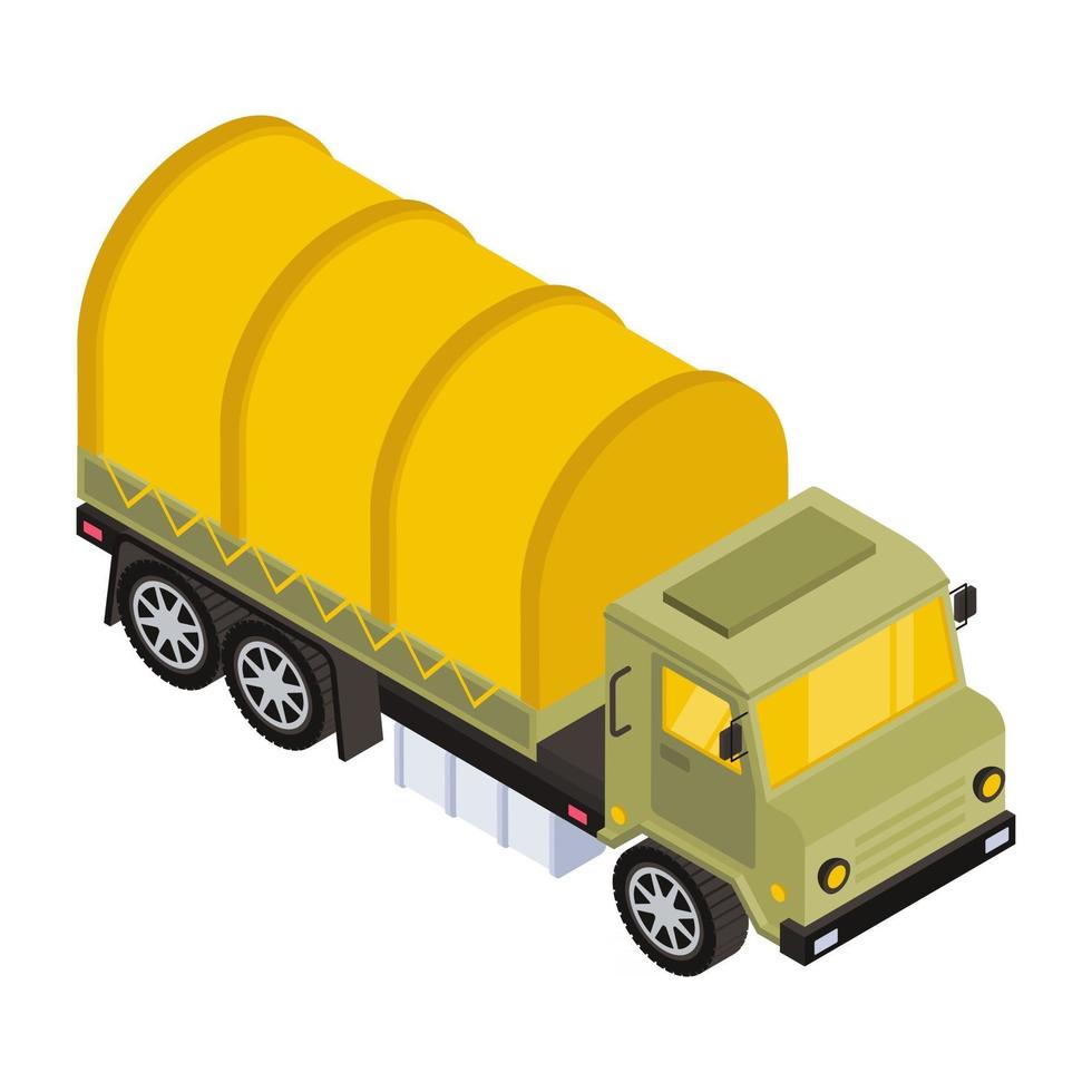 transport de l'armée et camion vecteur