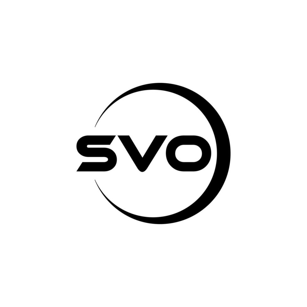 svo lettre logo conception, inspiration pour une unique identité. moderne élégance et Créatif conception. filigrane votre Succès avec le frappant cette logo. vecteur