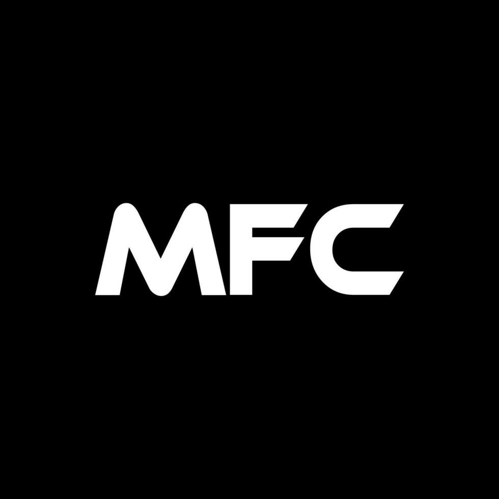 mfc lettre logo conception, inspiration pour une unique identité. moderne élégance et Créatif conception. filigrane votre Succès avec le frappant cette logo. vecteur