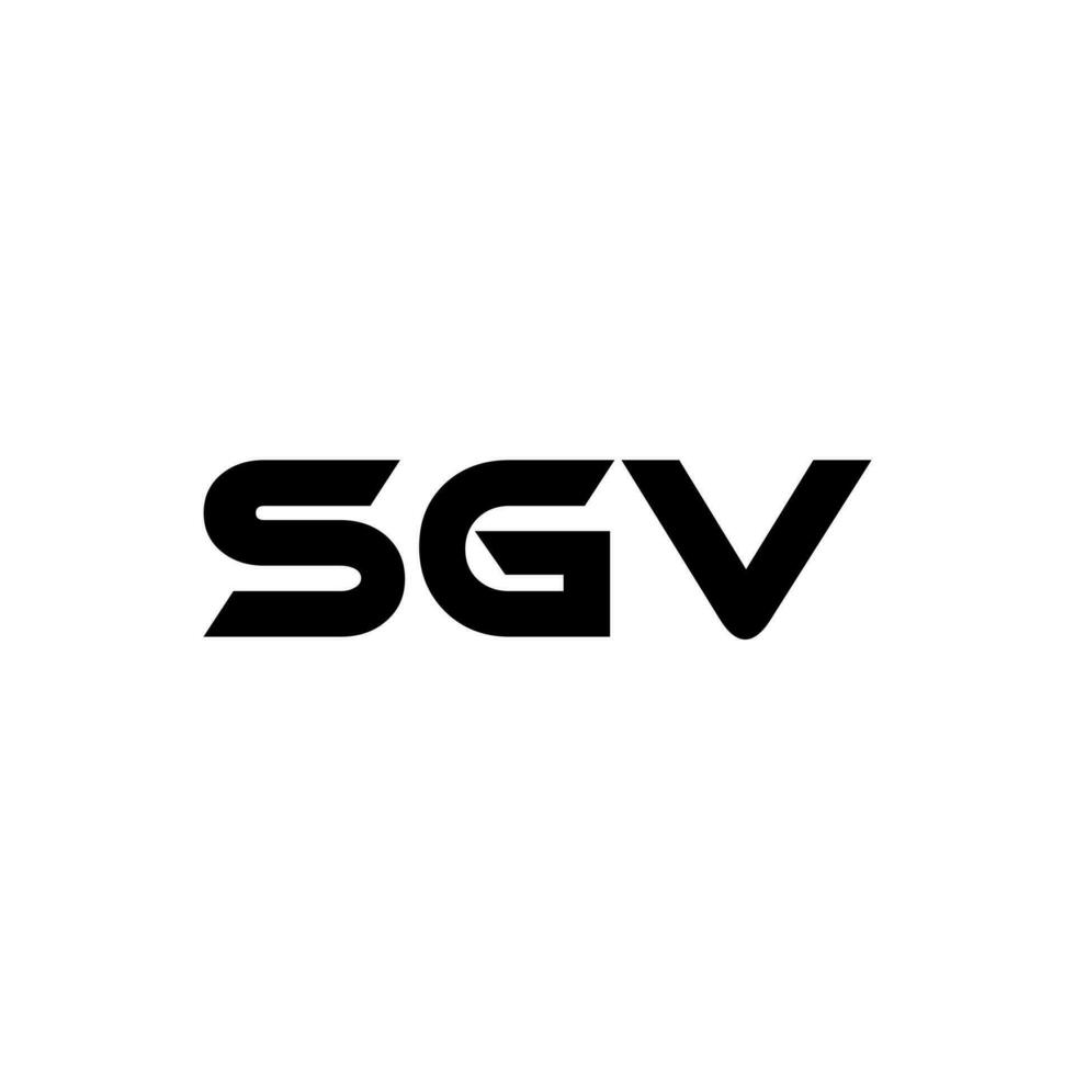 sgv lettre logo conception, inspiration pour une unique identité. moderne élégance et Créatif conception. filigrane votre Succès avec le frappant cette logo. vecteur