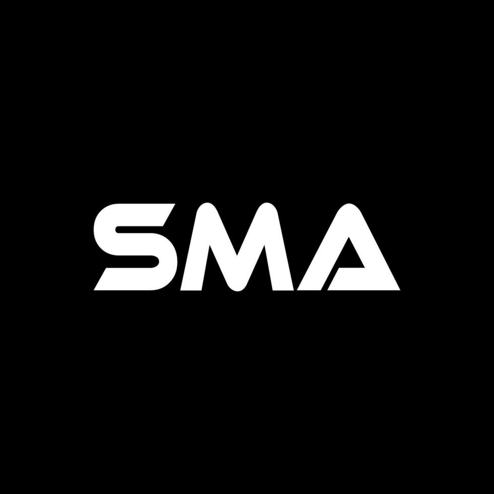 sma lettre logo conception, inspiration pour une unique identité. moderne élégance et Créatif conception. filigrane votre Succès avec le frappant cette logo. vecteur