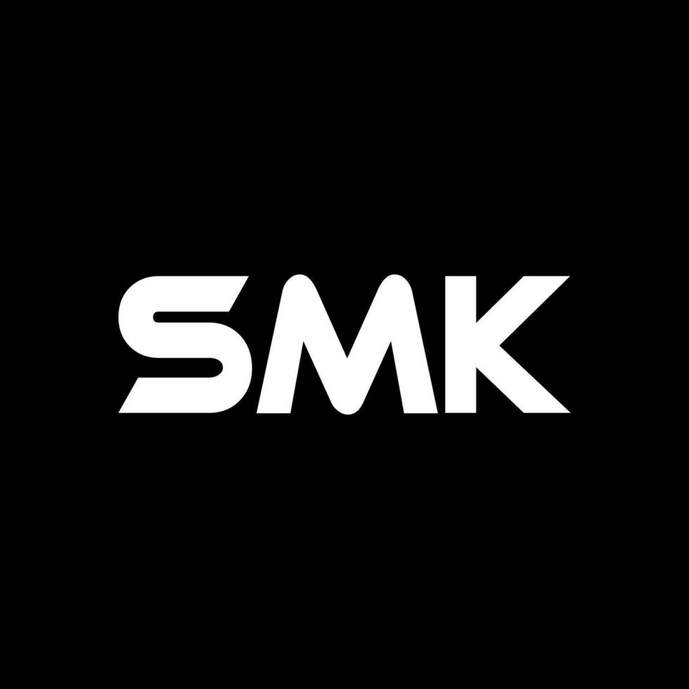smk lettre logo conception, inspiration pour une unique identité. moderne élégance et Créatif conception. filigrane votre Succès avec le frappant cette logo. vecteur