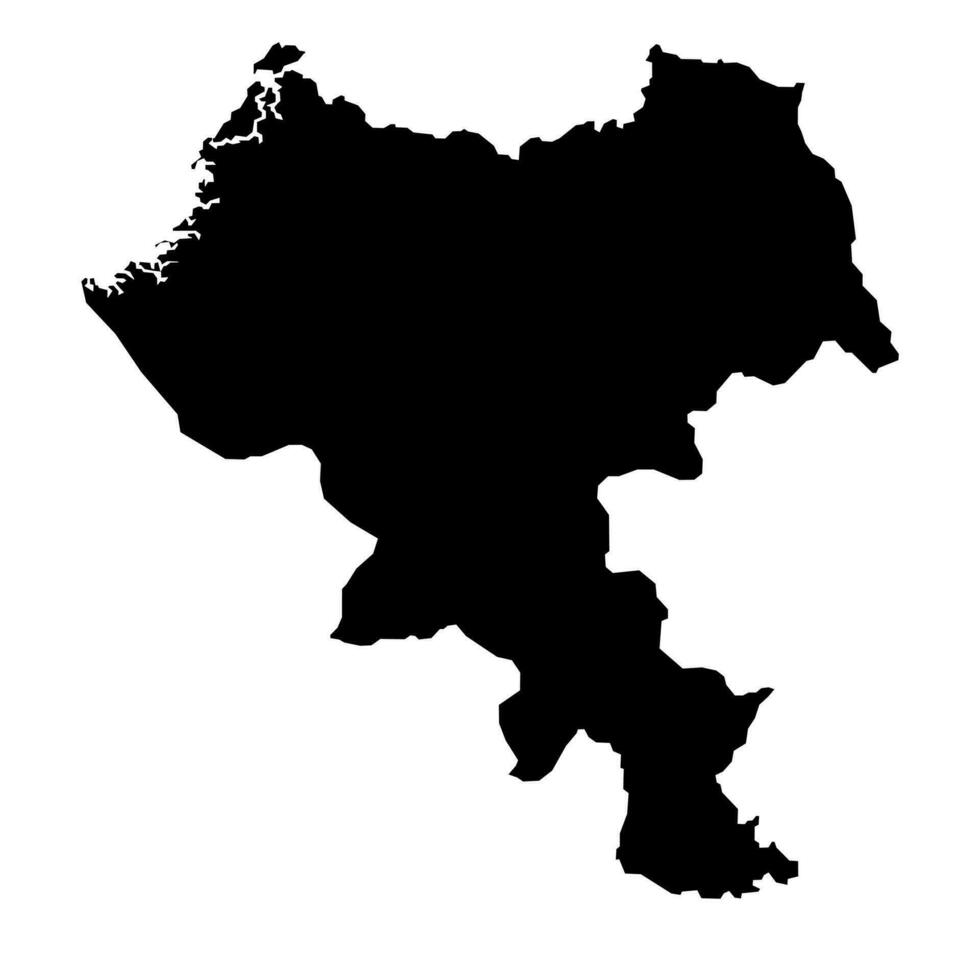 Cauca département carte, administratif division de Colombie. vecteur