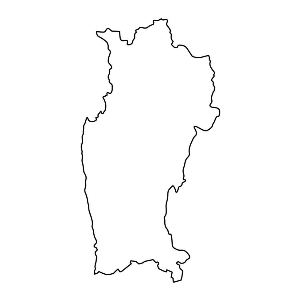 coquimbo Région carte, administratif division de Chili. vecteur