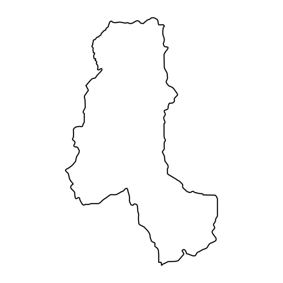 takhar Province carte, administratif division de afghanistan. vecteur