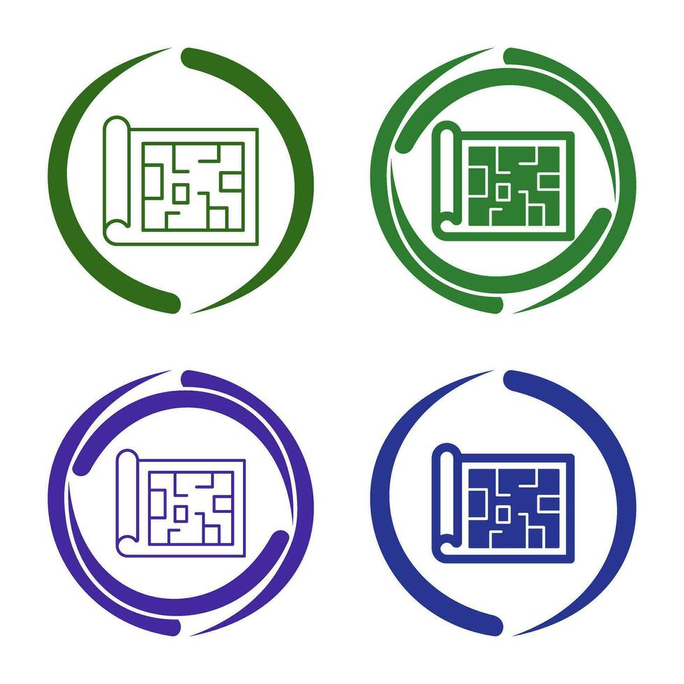 icône de vecteur de plan directeur