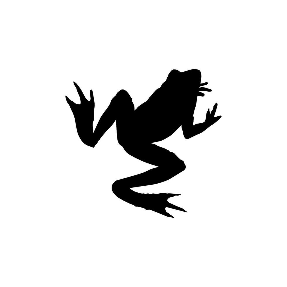 grenouille silhouette, pouvez utilisation pour logo gramme, art illustration, pictogramme, site Internet ou graphique conception élément. vecteur illustration