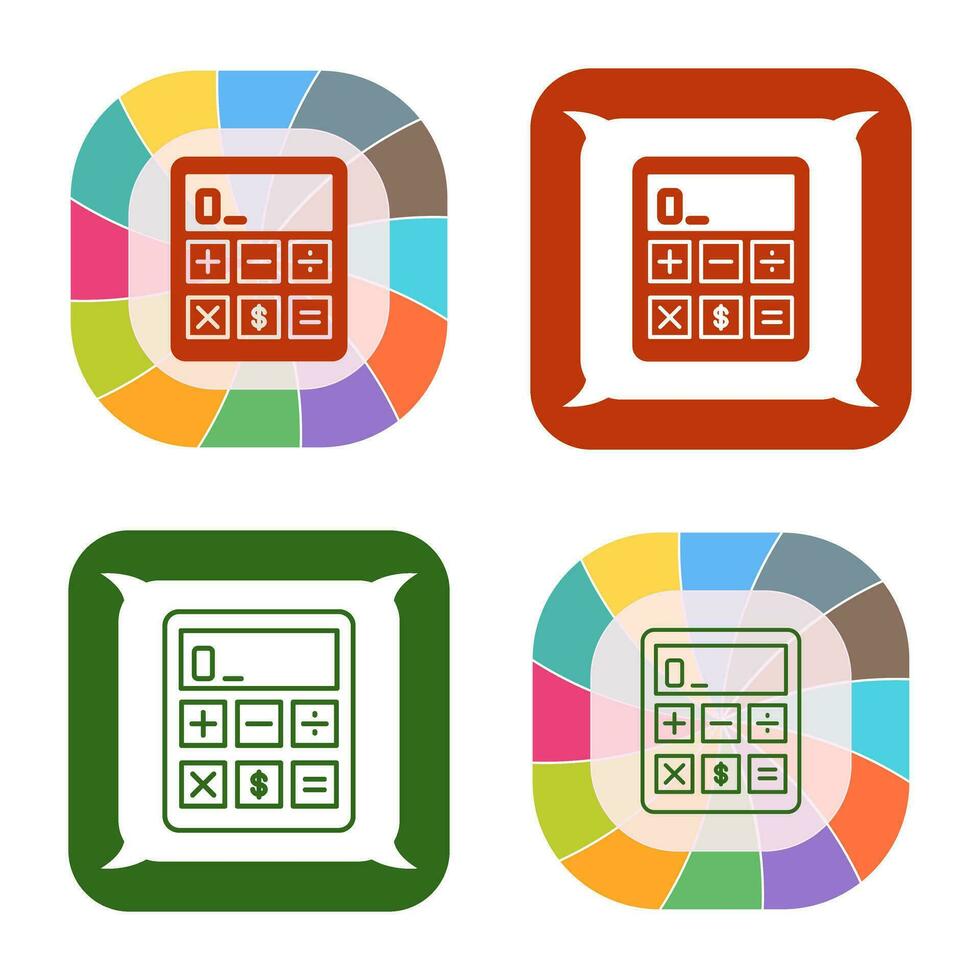 icône de vecteur de calculatrice