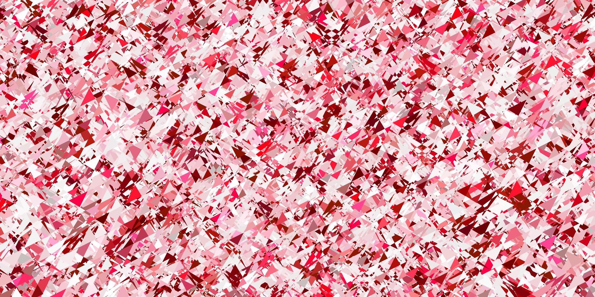 motif vectoriel rose clair et rouge avec un style polygonal.