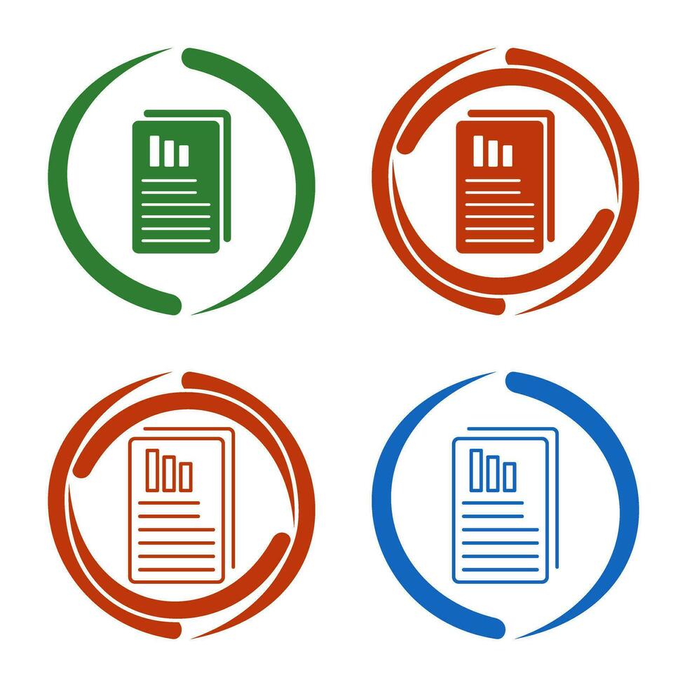 icône de vecteur de rapports