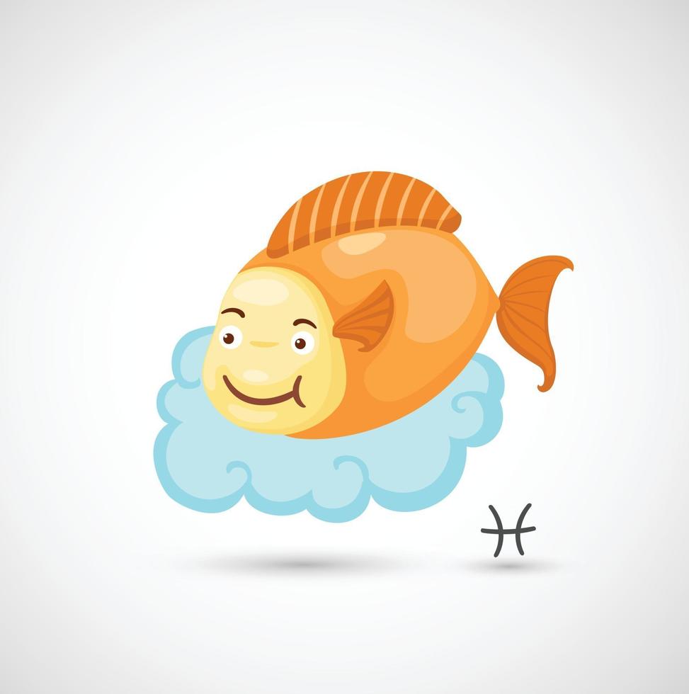 signes du zodiaque - illustration des poissons vecteur