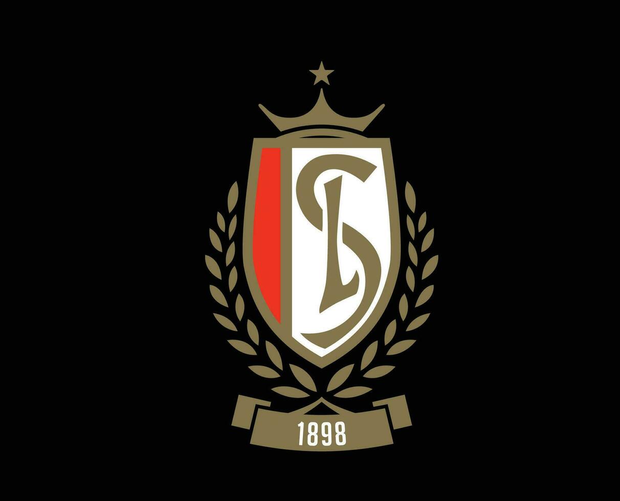 la norme de Liege club logo symbole Belgique ligue Football abstrait conception vecteur illustration avec noir Contexte