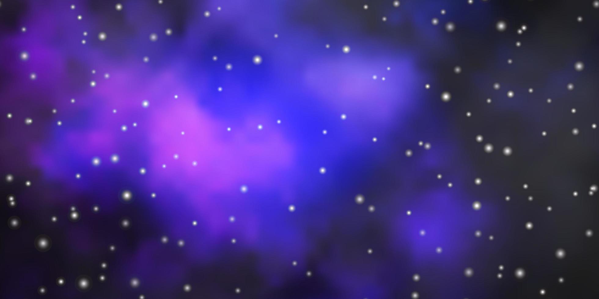 modèle vectoriel rose foncé, bleu avec des étoiles abstraites.