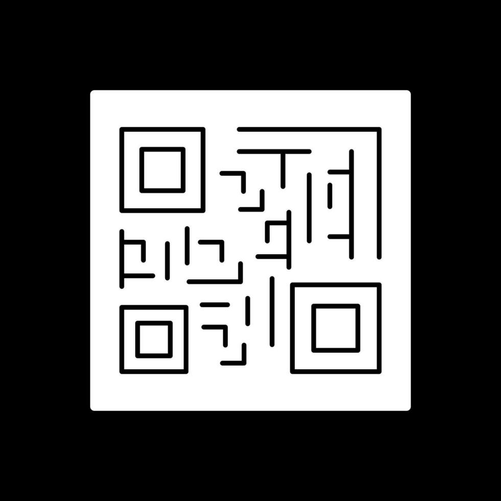 conception d'icône de vecteur de code qr